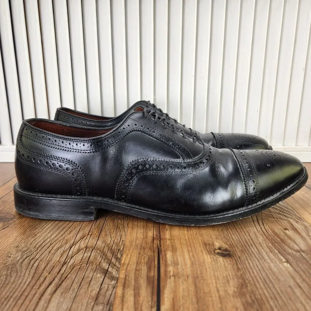 Allen Edmonds Strand Mens Sz 12 D Back Leather Cap Toe Oxfords Shoes Made In USA